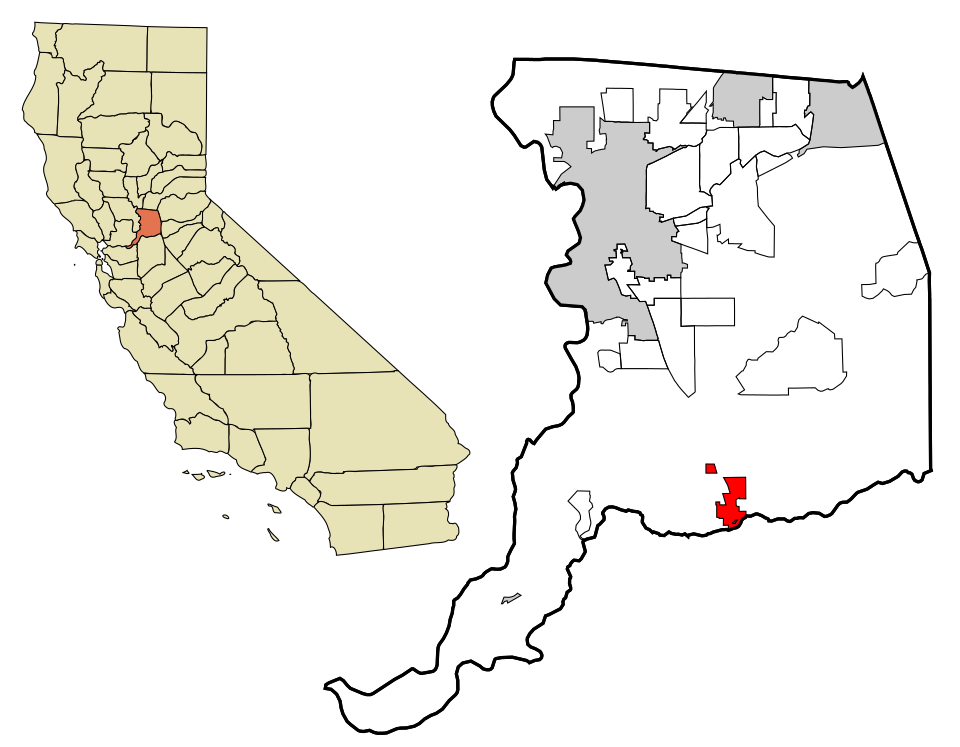 Locator map of Galt