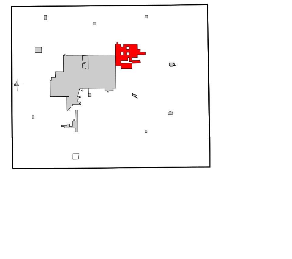 Locator map of Breckenridge