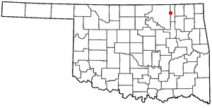 Locator map of Bartlesville