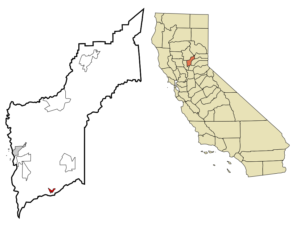 Locator map of Wheatland