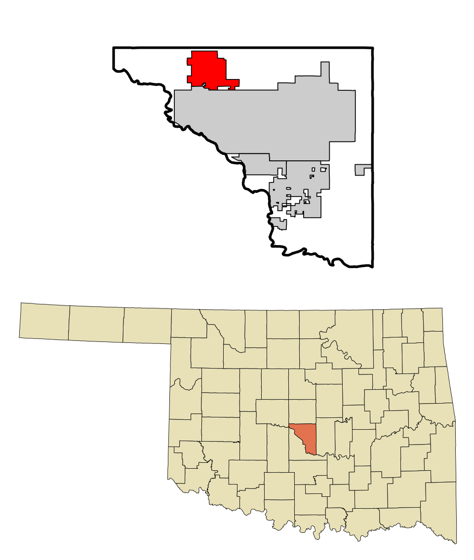 Locator map of Moore