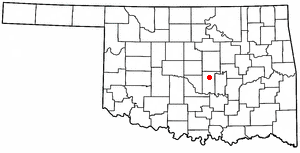 Locator map of Shawnee