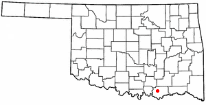 Locator map of Durant