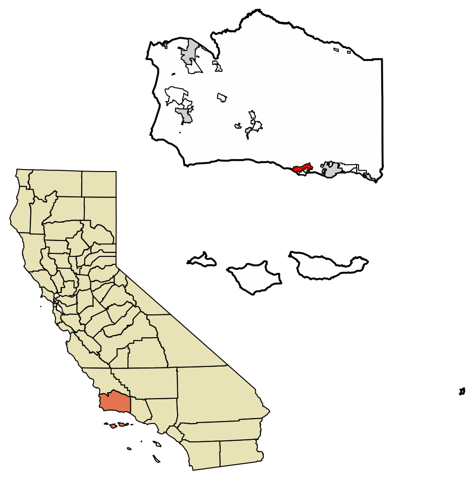 Locator map of Goleta