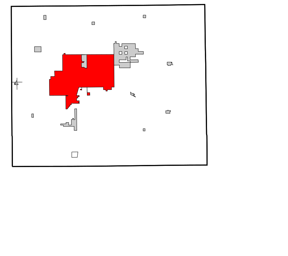 Locator map of Enid