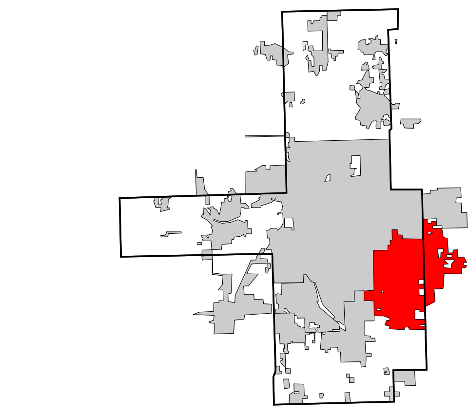 Locator map of Broken Arrow