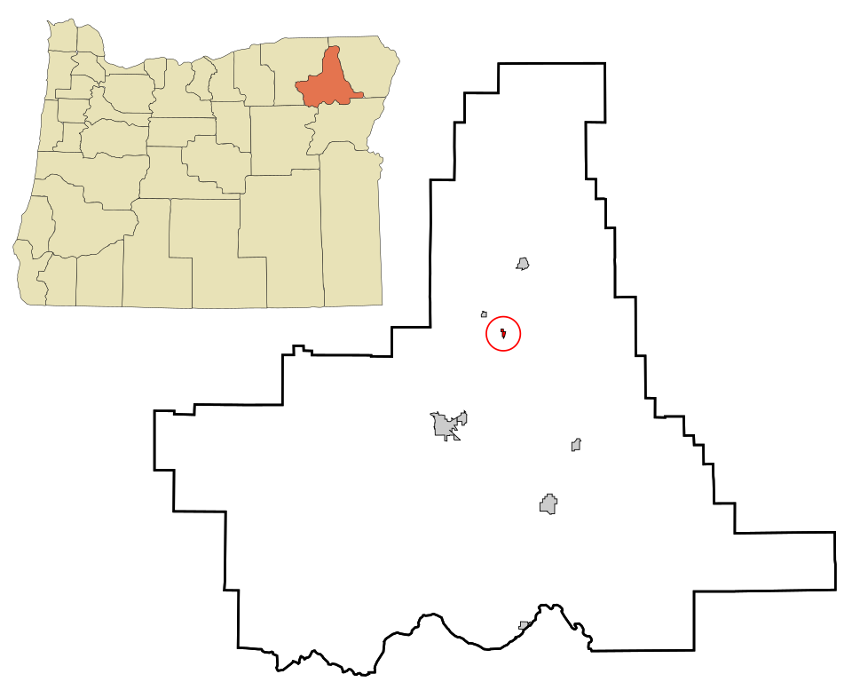 Locator map of Imbler