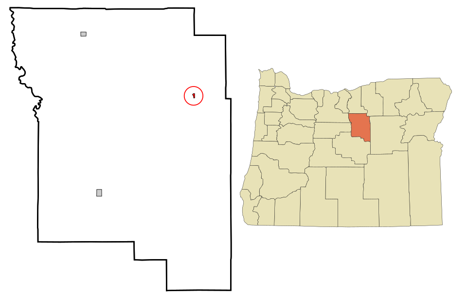 Locator map of Spray