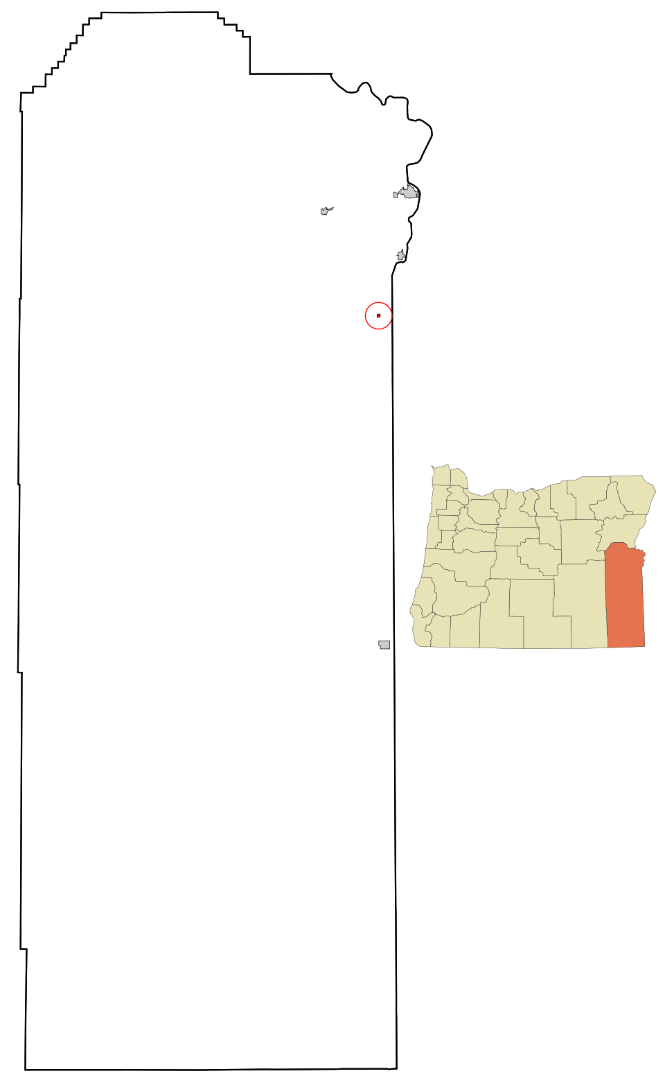 Locator map of Adrian