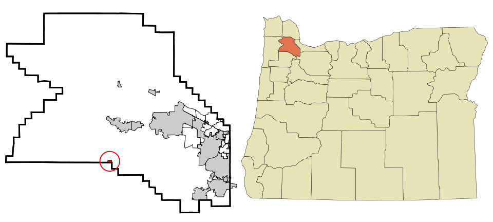 Locator map of Gaston