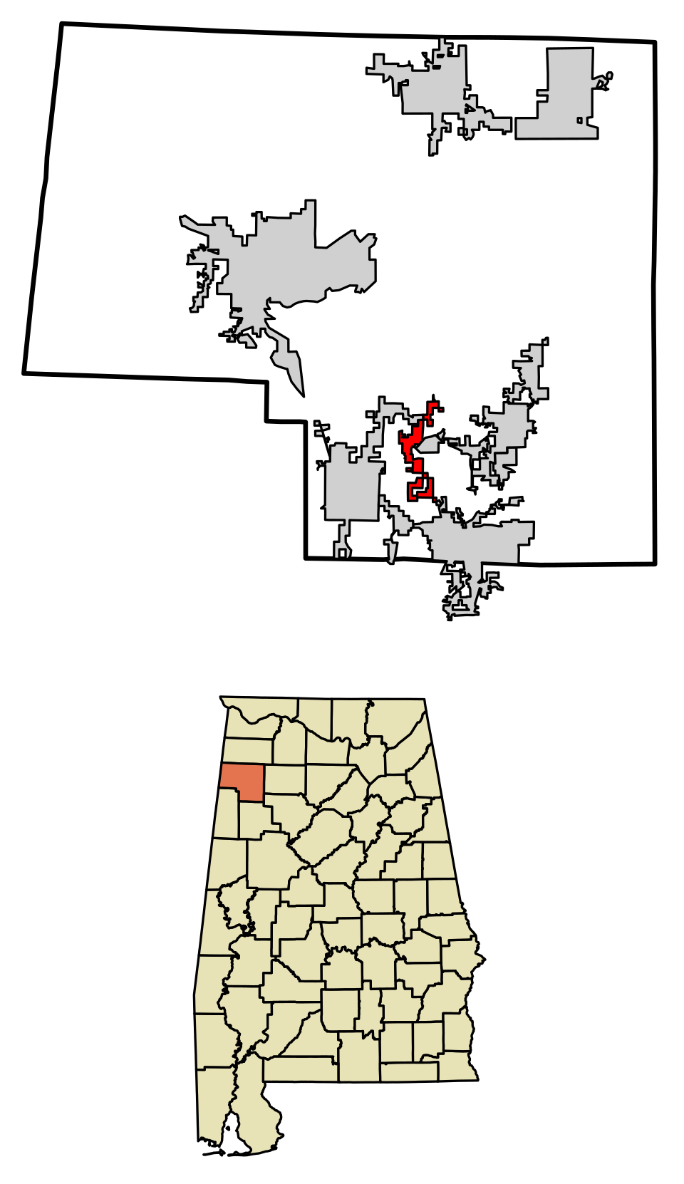 Locator map of Twin