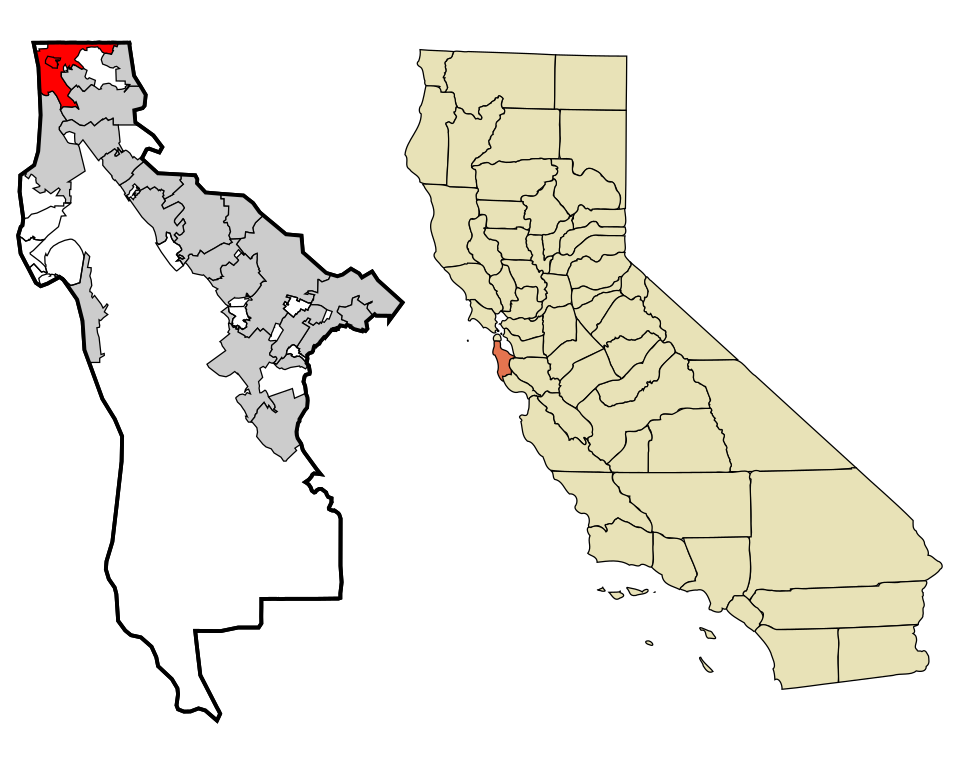 Locator map of Daly