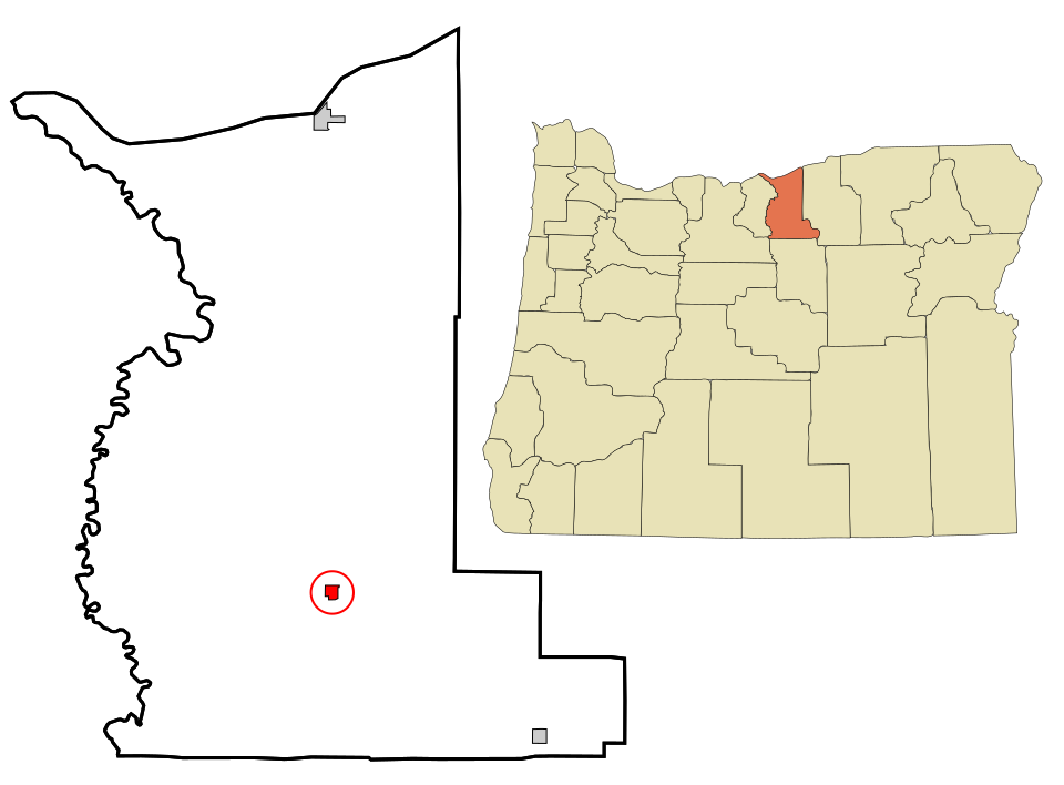 Locator map of Condon