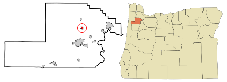 Locator map of Carlton