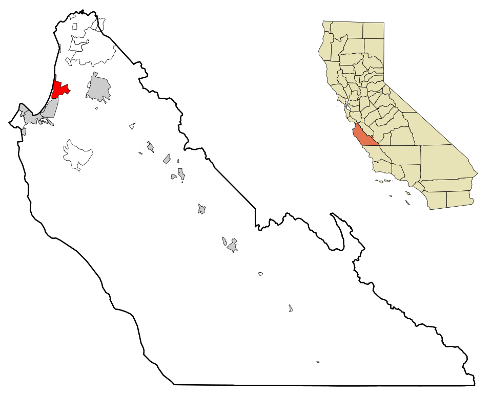 Locator map of Marina