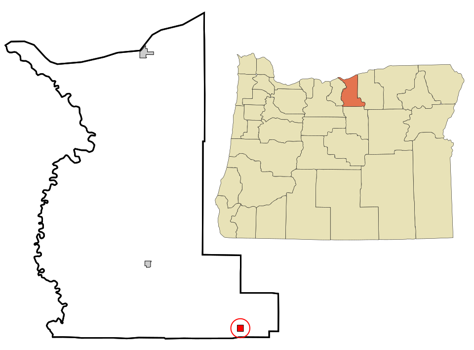Locator map of Lonerock
