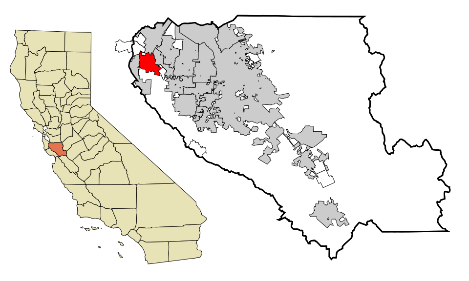 Map of Los Altos Hills