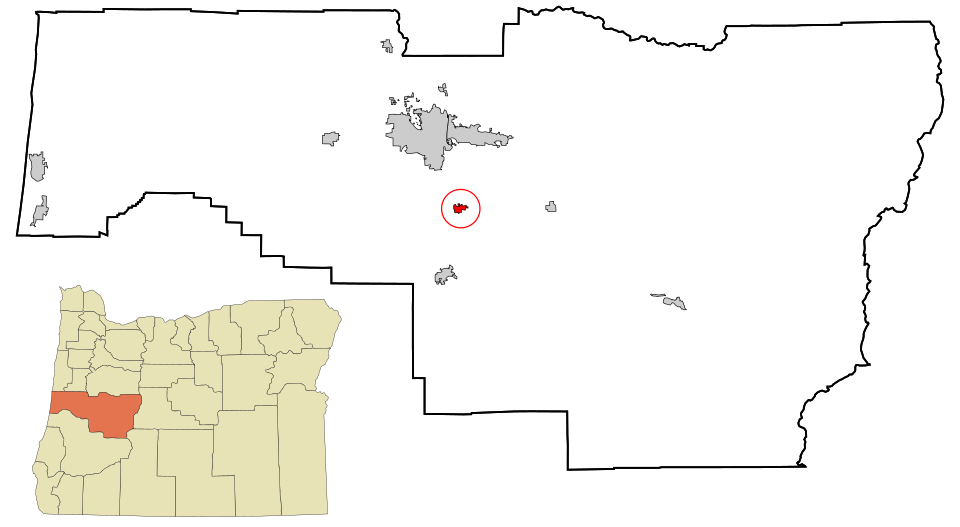 Locator map of Creswell