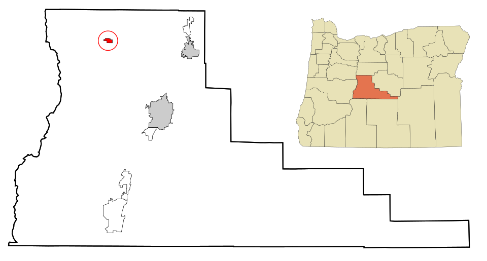 Locator map of Sisters