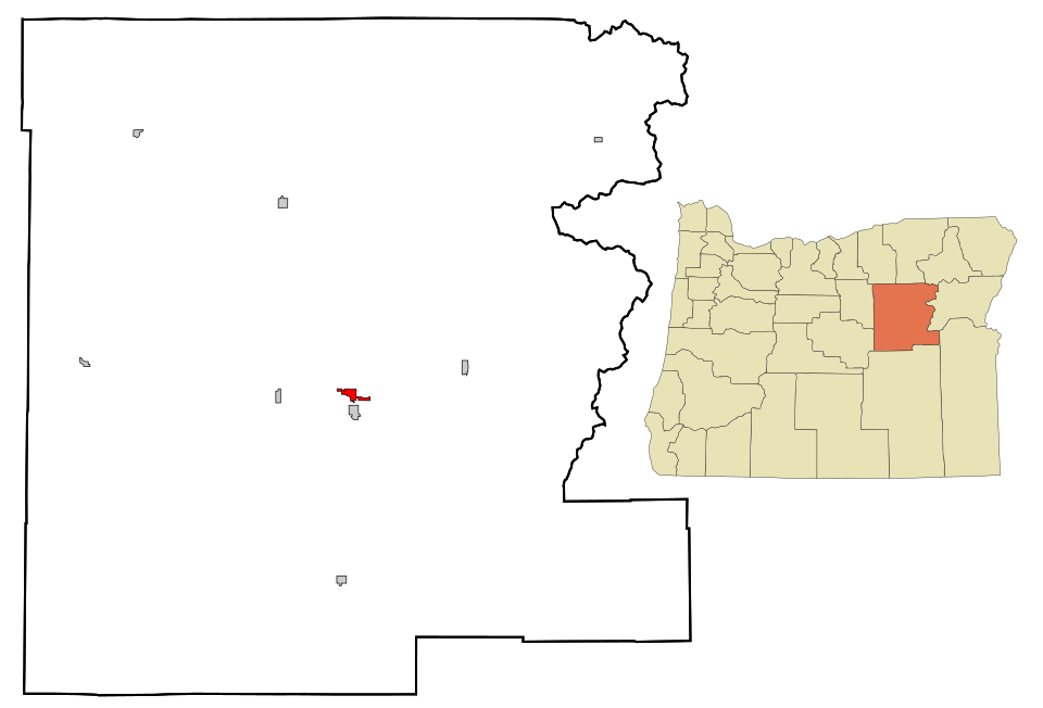 Locator map of John Day