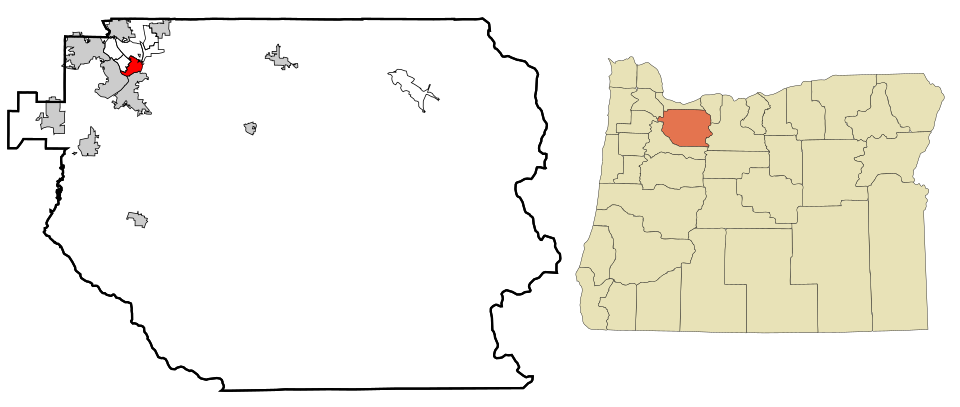 Locator map of Gladstone