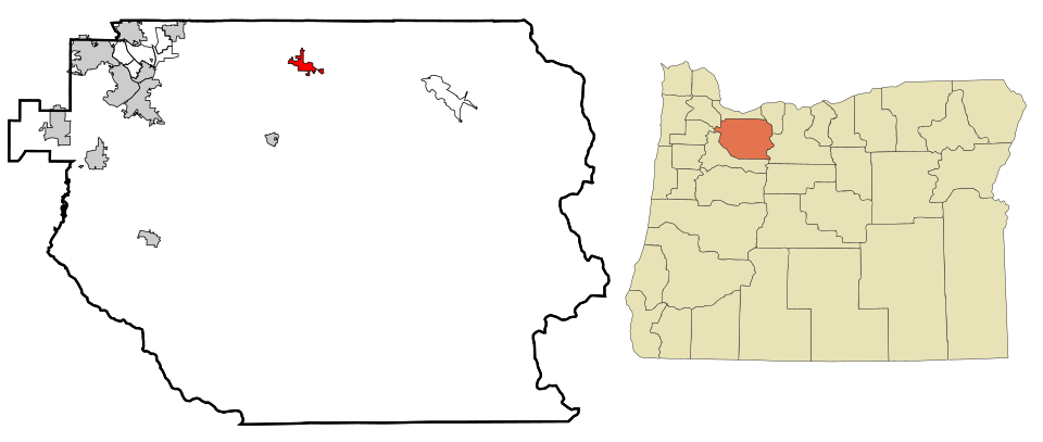 Locator map of Sandy