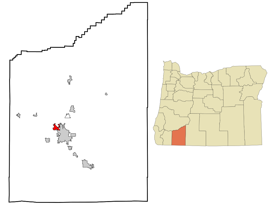 Locator map of Central Point
