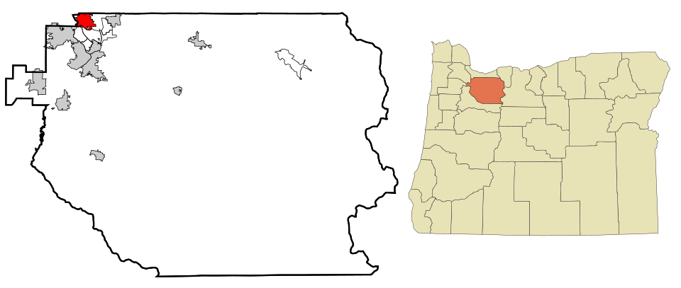 Locator map of Milwaukie