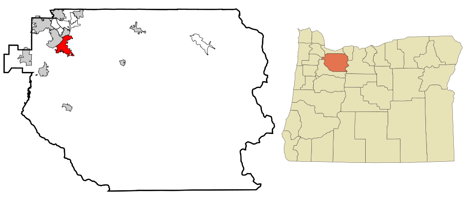 Locator map of Oregon City