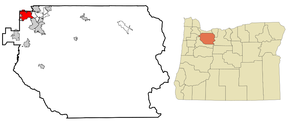 Locator map of Lake Oswego
