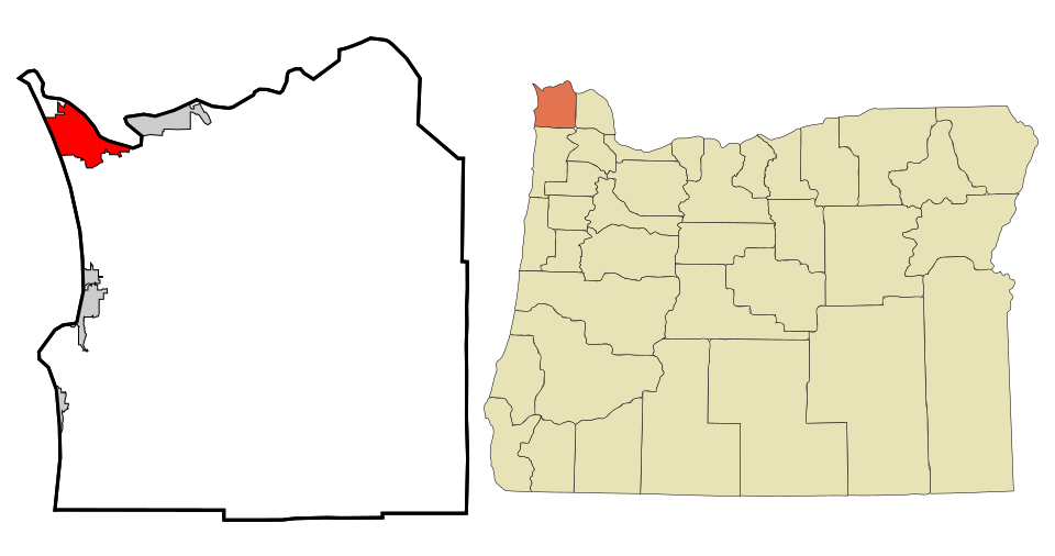 Locator map of Warrenton