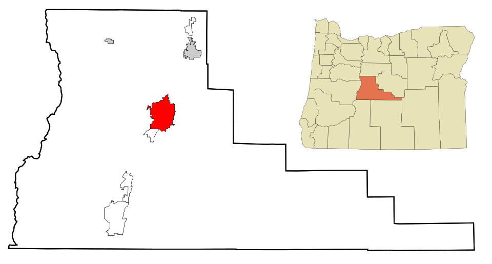 Locator map of Bend