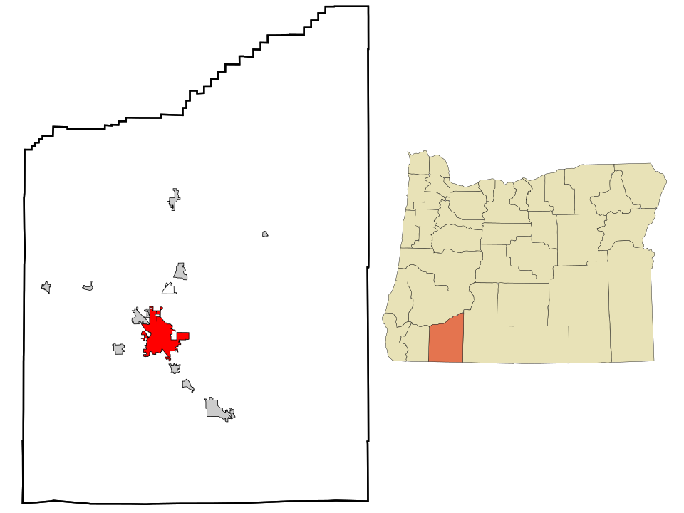 Locator map of Medford