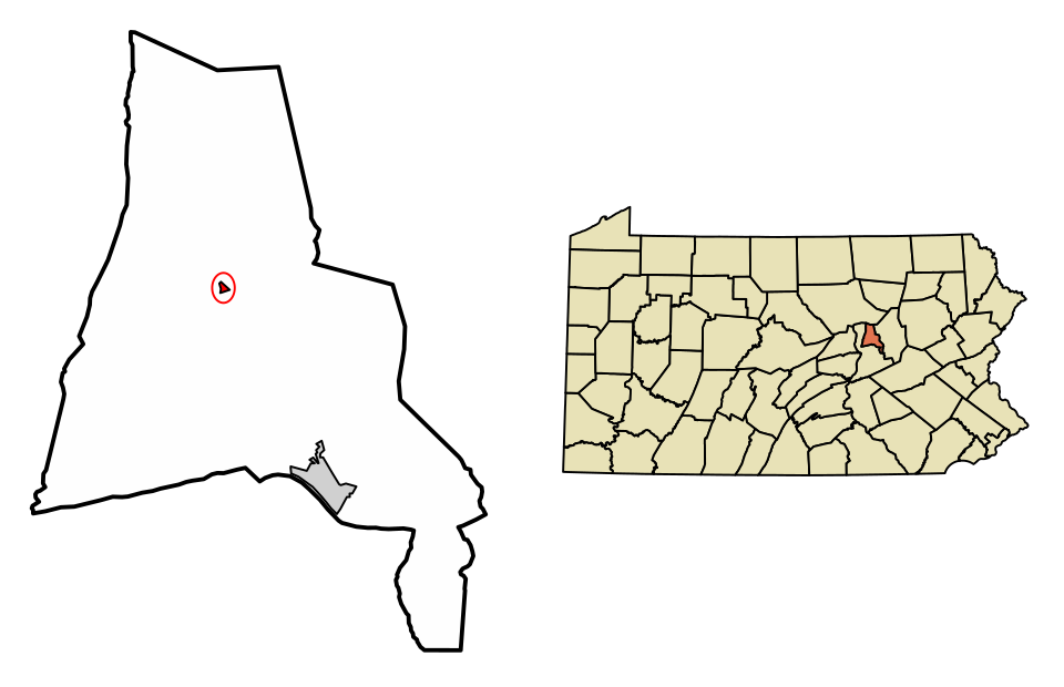 Locator map of Washingtonville
