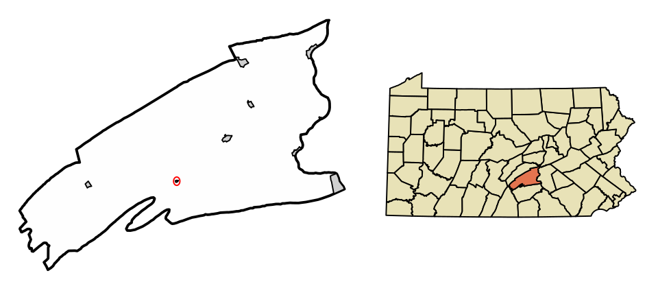 Locator map of Landisburg