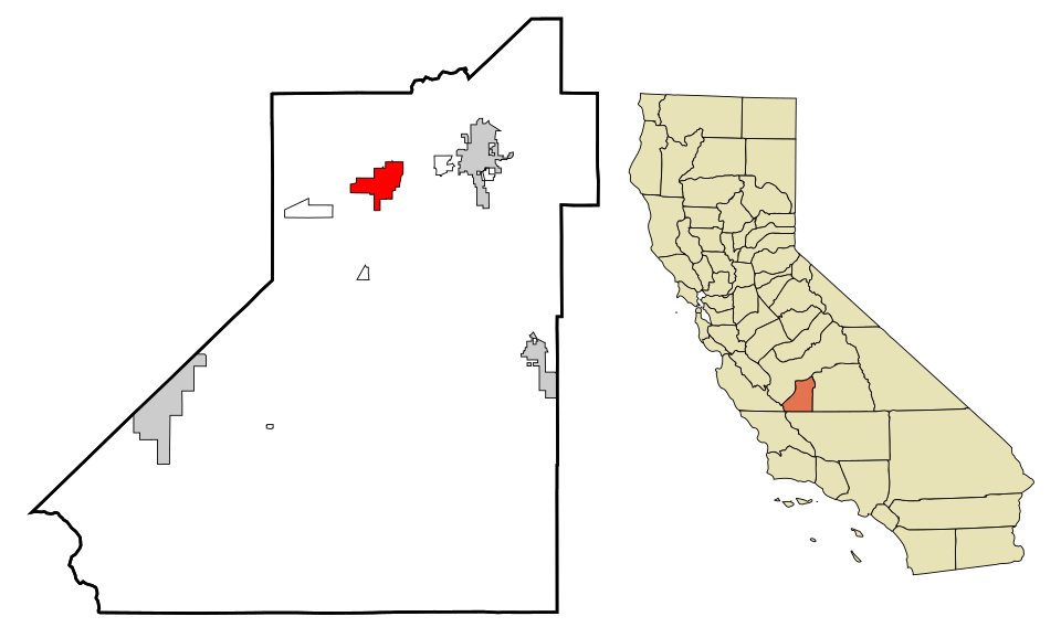 Locator map of Lemoore