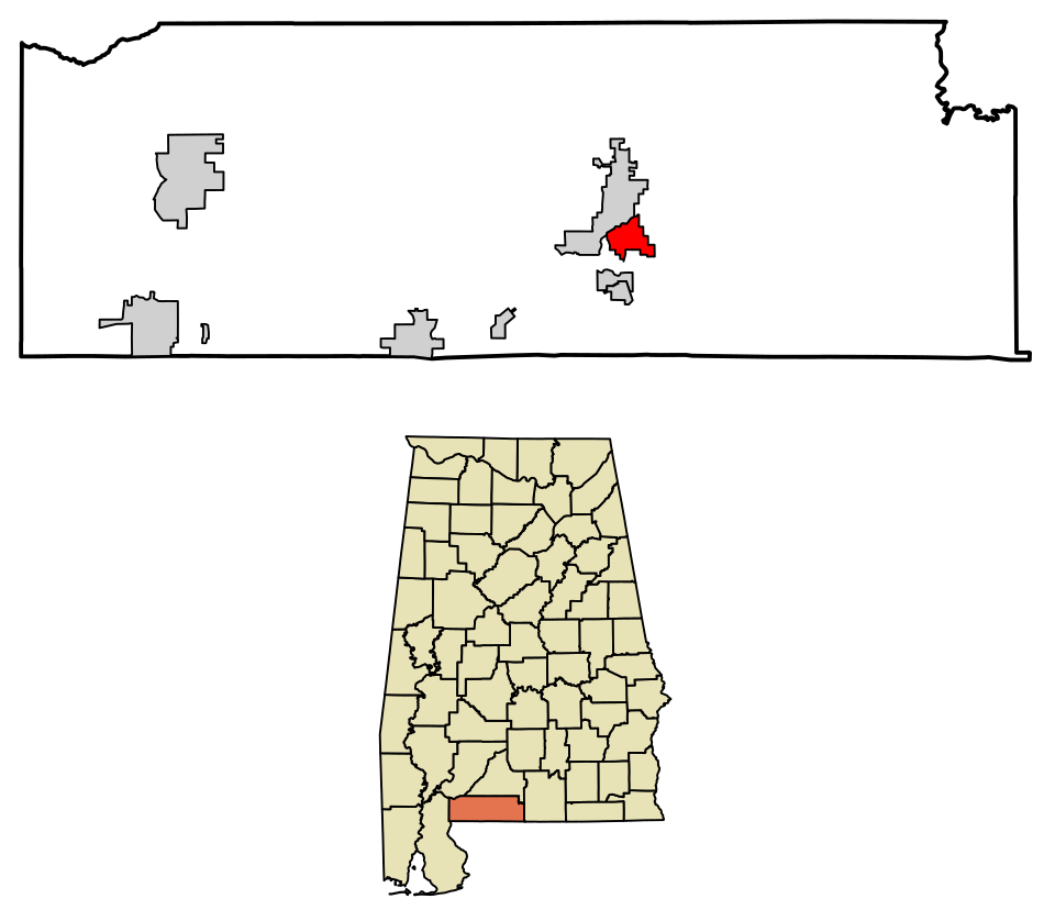 Map of East Brewton