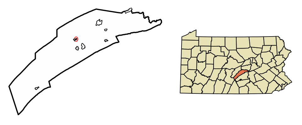 Locator map of Mifflintown