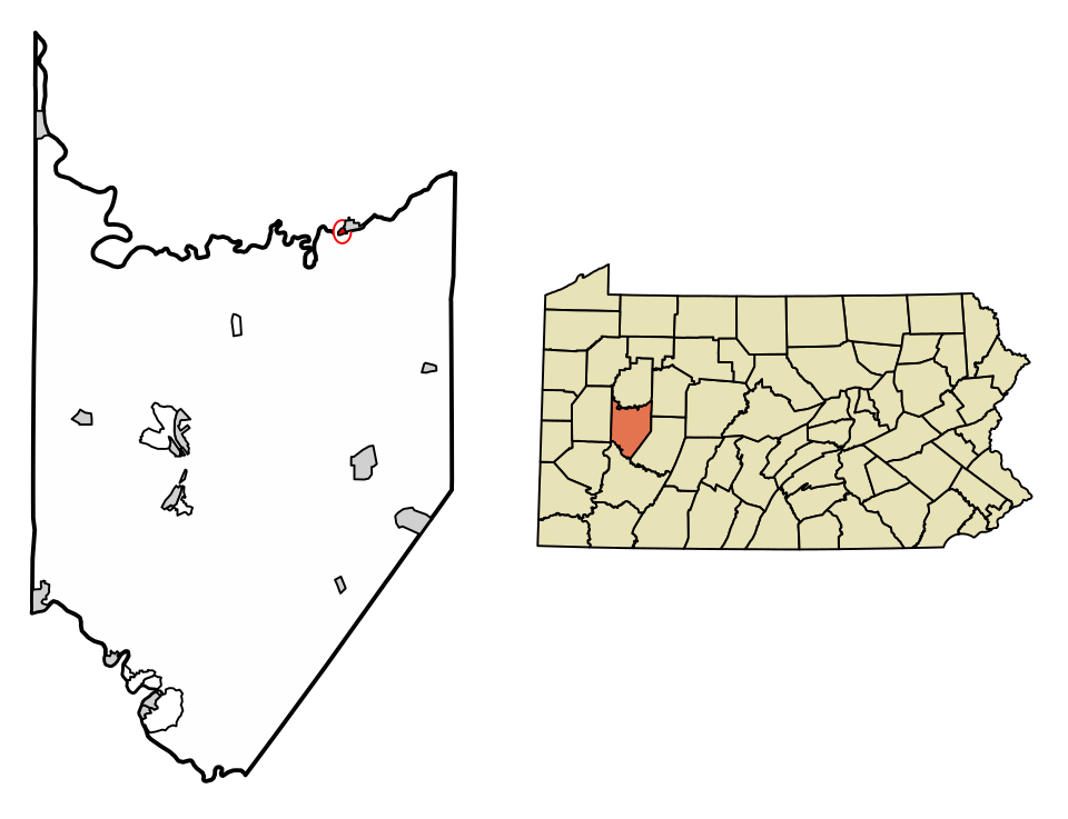 Locator map of South Bethlehem