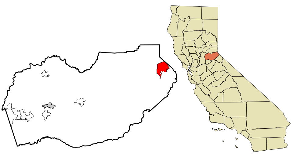 Locator map of South Lake Tahoe
