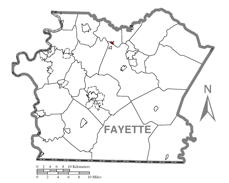 Locator map of Dawson