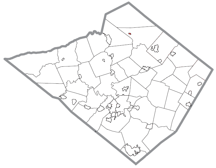 Locator map of Lenhartsville