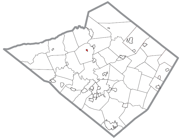 Locator map of Centerport