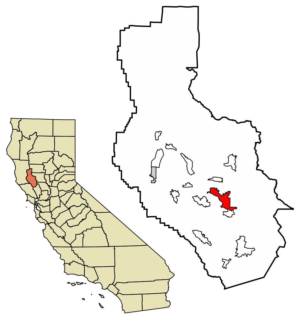 Locator map of Clearlake
