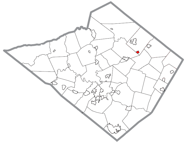 Locator map of Lyons