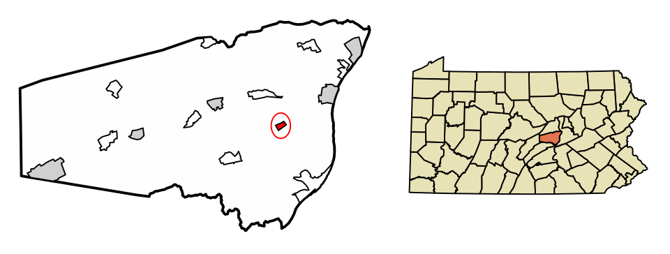 Locator map of Freeburg