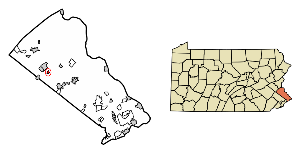 Locator map of Silverdale