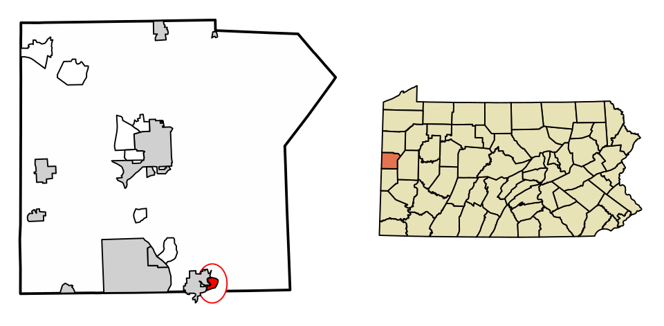 Locator map of Ellport
