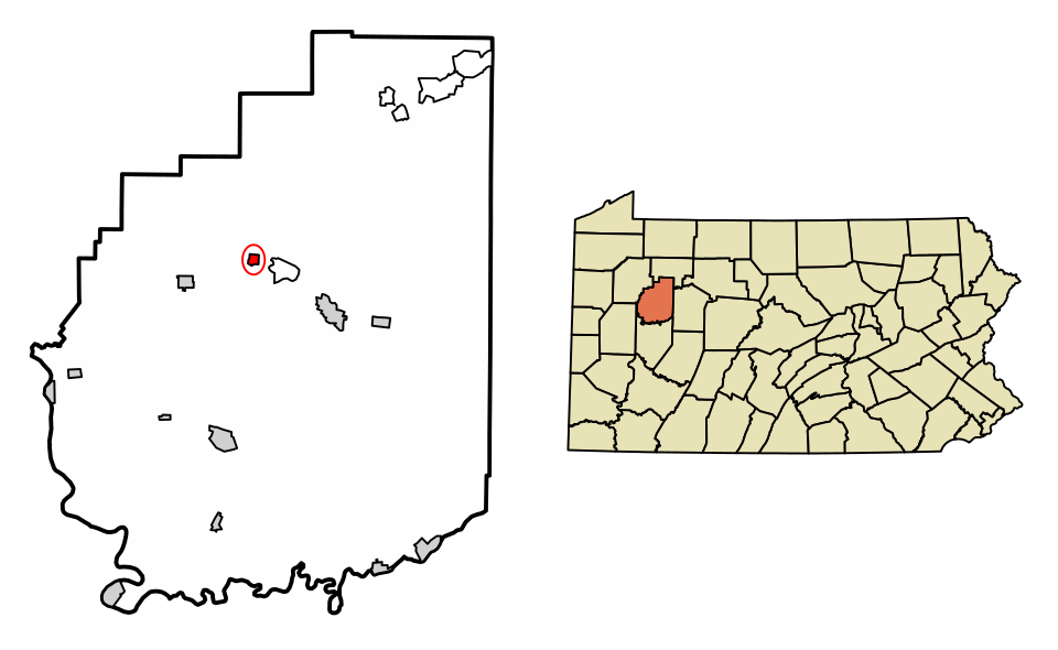 Locator map of Shippenville
