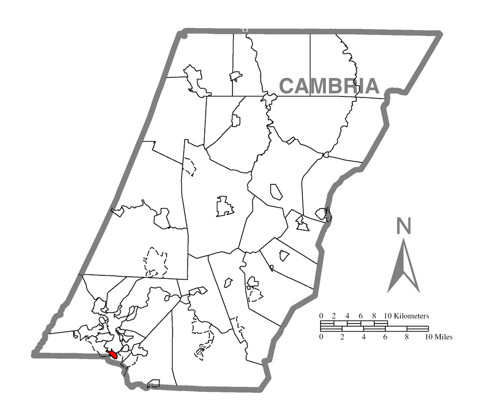 Locator map of Ferndale